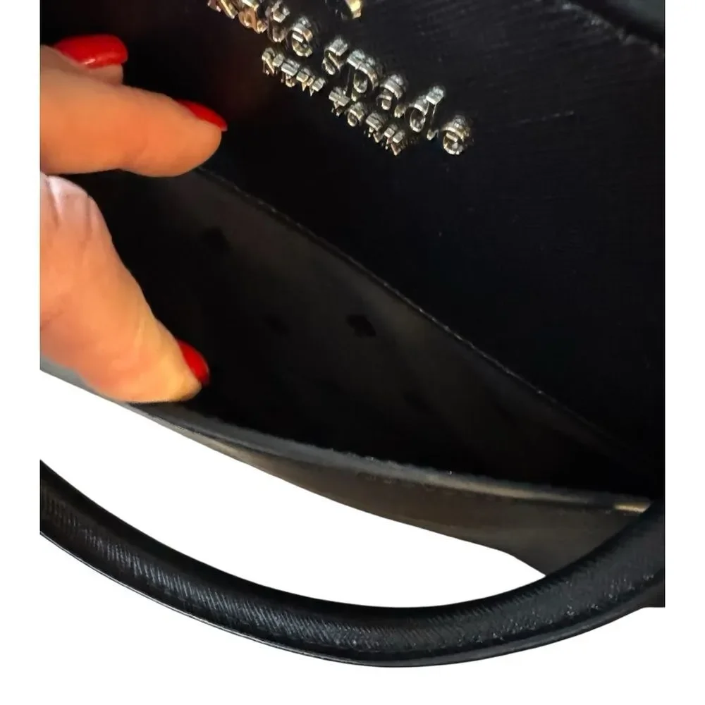 Kate Spade Staci Black Leather Large Satchel NWT